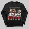 Jordan 4 Retro Red Cement DopeSkill Long Sleeve T-Shirt First Sunday Graphic Streetwear - black