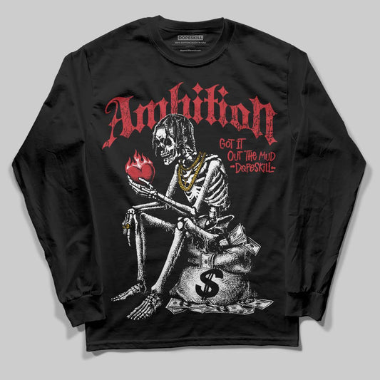 Jordan 1 Low OG "Chicago" DopeSkill Long Sleeve T-Shirt Ambition Graphic Streetwear - Black