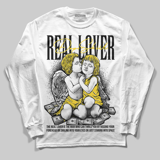 Jordan 4 Tour Yellow Thunder DopeSkill Long Sleeve T-Shirt Real Lover Graphic Streetwear - White