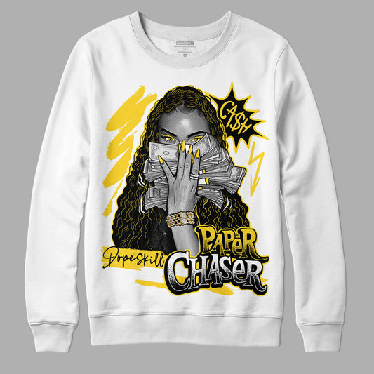 Jordan 4 Tour Yellow Thunder DopeSkill Sweatshirt NPC Graphic Streetwear - White 