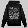 Jordan 4 “Black Cat” (2025) DopeSkill Hoodie Sweatshirt Money Is Our Motive Typo Graphic Streetwear - Black