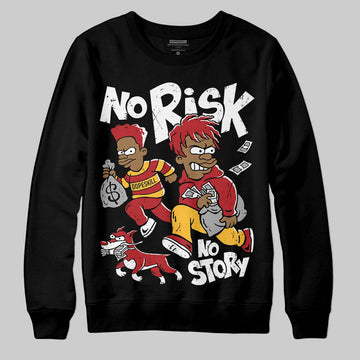 Jordan 14 Golf “Last Shot” DopeSkill Sweatshirt No Risk No Story Graphic Streetwear - Black