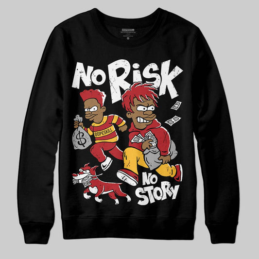 Jordan 14 Golf “Last Shot” DopeSkill Sweatshirt No Risk No Story Graphic Streetwear - Black