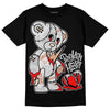 Jordan 3 Craft “Ivory” DopeSkill T-Shirt Broken Heart Graphic Streetwear - Black
