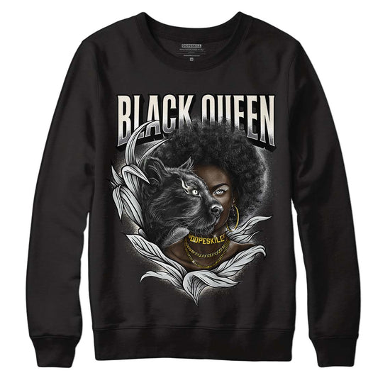 Jordan 1 Retro Low OG Black Cement DopeSkill Sweatshirt New Black Queen Graphic Streetwear - Black