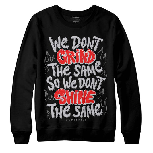 Grey Sneakers DopeSkill Sweatshirt Grind Shine Graphic Streetwear - Black