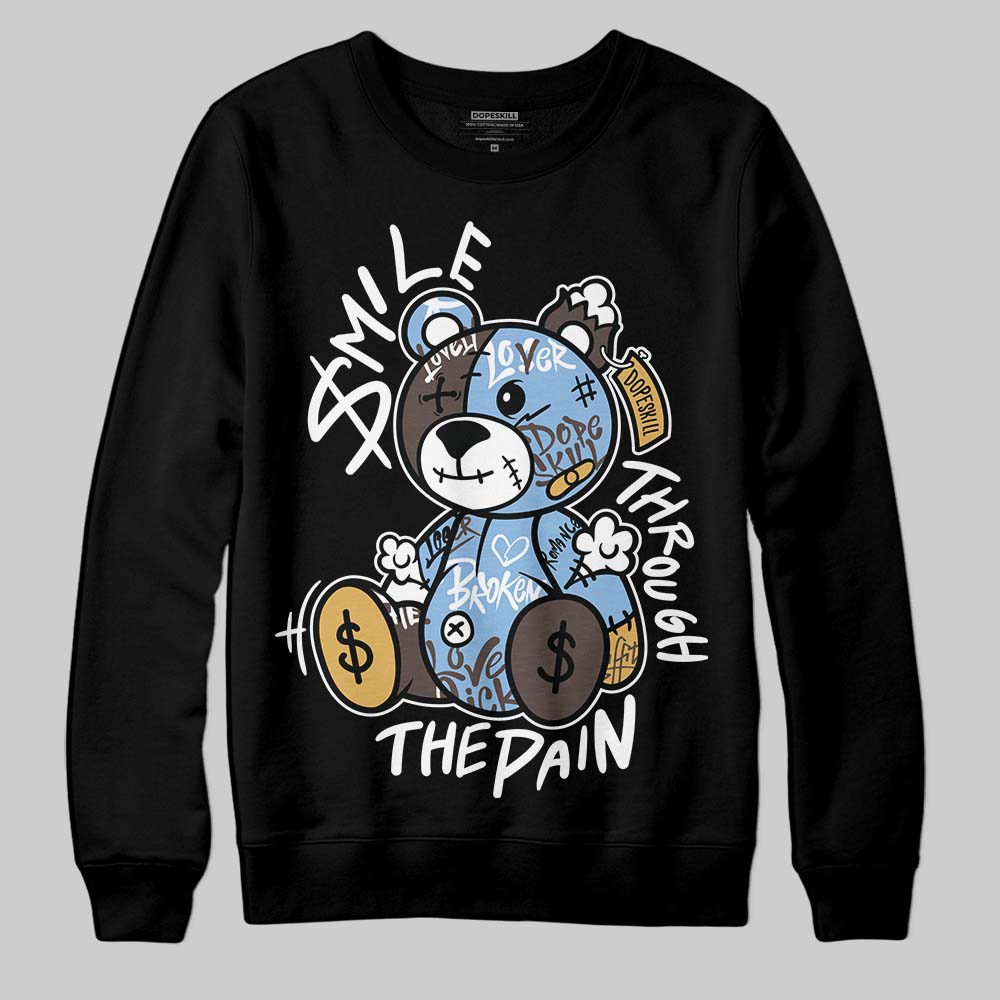 Adidas Handball Spezial ‘Light Blue’ DopeSkill Sweatshirt Smile Through The Pain Graphic Streetwear - Black