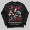 Jordan 1 High OG “Ruby” DopeSkill Long Sleeve T-Shirt Broken Bones Graphic Streetwear - black