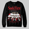 Red Sneakers DopeSkill Sweatshirt New Seek First Graphic Streetwear - Black