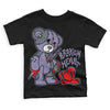 Jordan 5 Retro Low Indigo Haze DopeSkill Toddler Kids T-shirt Broken Heart Graphic Streetwear - Black