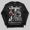 Nigel Sylvester x Jordan 1 Low OG “Nitro” DopeSkill Long Sleeve T-Shirt Broken Bones Graphic Streetwear - Black