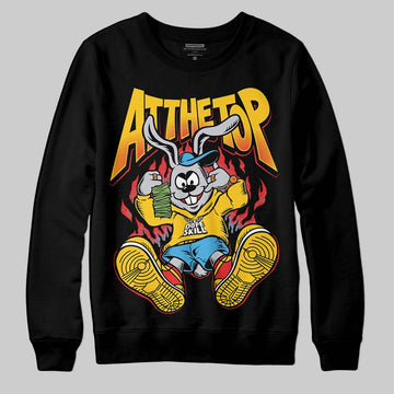 Yellow Sneakers DopeSkill Sweatshirt At The Top Graphic Streetwear - black
