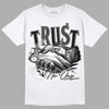 Jordan 6 Black Metallic Chrome DopeSkill T-Shirt Trust No One Graphic Streetwear - White 