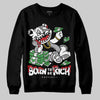 Jordan 4 OG “White Cement” DopeSkill Sweatshirt Born To Be Rich Graphic Streetwear - Black