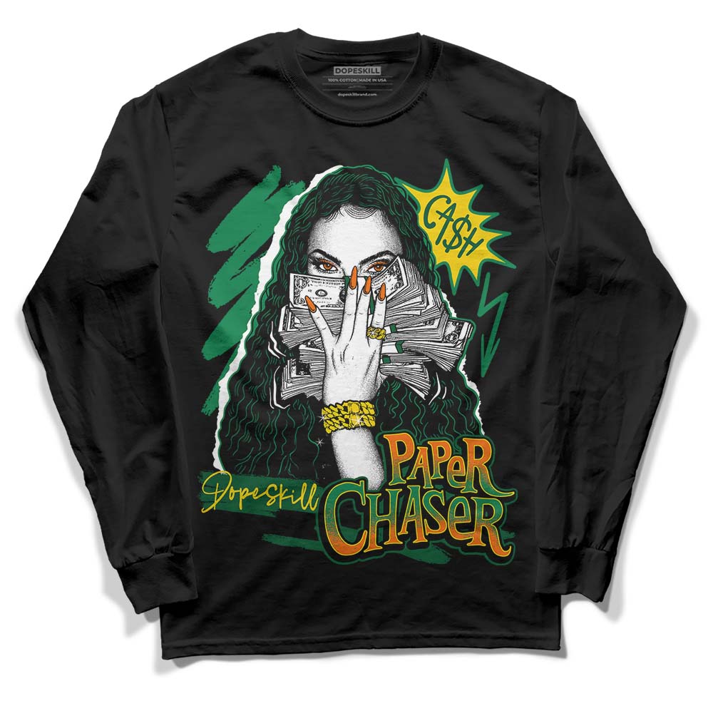 Green Sneakers DopeSkill Long Sleeve T-Shirt NPC Graphic Streetwear - Black 