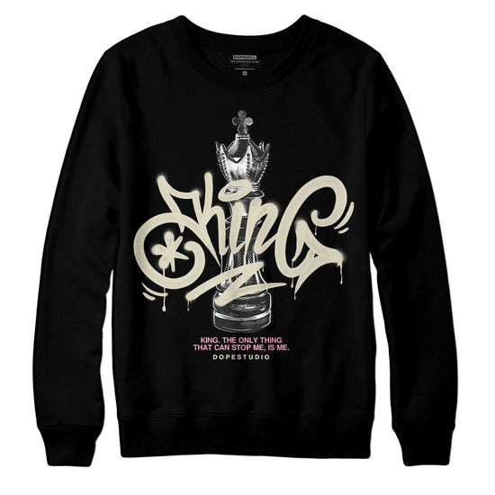 Dunk Low Night Maroon and Medium Soft Pink DopeSkill Sweatshirt King Chess Graphic Streetwear - Black 