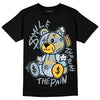 Jordan 13 “Blue Grey” DopeSkill T-Shirt Smile Through The Pain Graphic Streetwear - Black