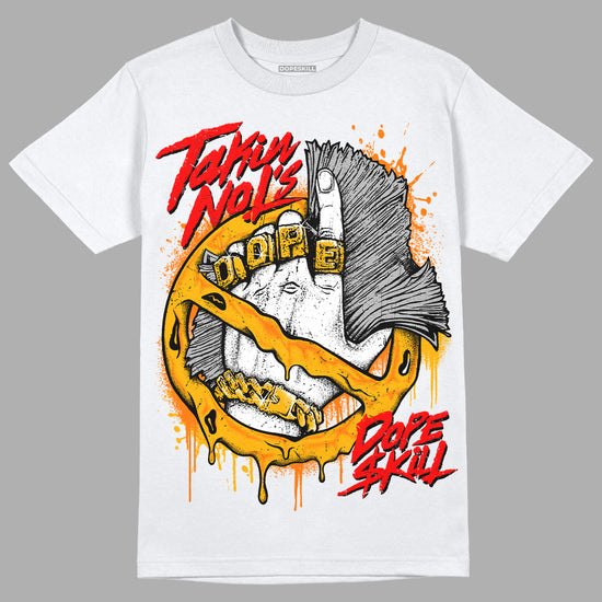 Dunk Low Championship Goldenrod DopeSkill T-Shirt Takin No L's Graphic Streetwear - White 