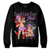 Jordan 2 “Mauve/Off-Noir” DopeSkill Sweatshirt Looking For Love Graphic Streetwear - Black