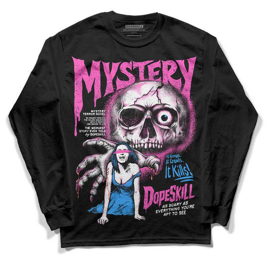 Jordan 4 GS “Hyper Violet” DopeSkill Long Sleeve T-Shirt Mystery Ghostly Grasp Graphic Streetwear - Black