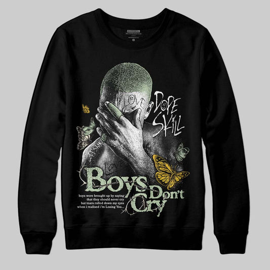 Jordan 4 WMNS “Seafoam” (2025) DopeSkill Sweatshirt Boys Don't Cry Graphic Streetwear - Black