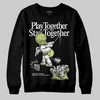 Jordan 5 “Luminous Green” DopeSkill Sweatshirt Play together, Stay together Graphic Streetwear - black