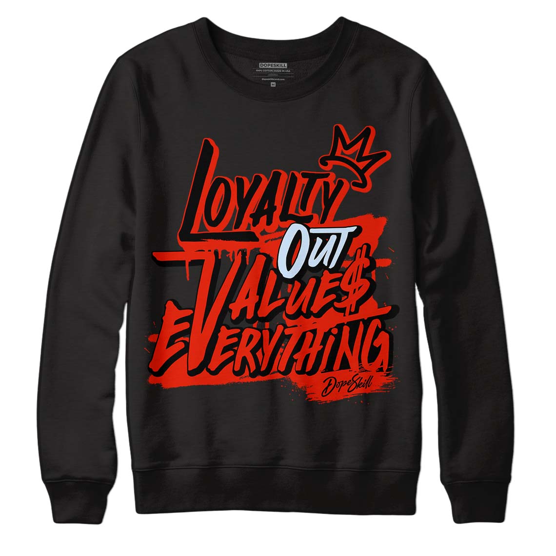 Jordan 6 Retro Toro Bravo DopeSkill Sweatshirt LOVE Graphic Streetwear - Black