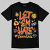 Orange, Black and White Sneakers DopeSkill T-Shirt Let 'em Hate Graphic Streetwear - Black 