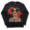 Jordan 13 “Wolf Grey” DopeSkill Long Sleeve T-Shirt Black Queen Graphic Streetwear - Black