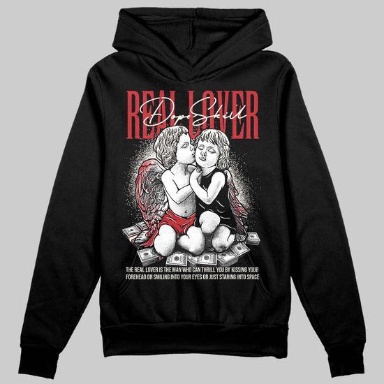 Jordan 4 “Flight Club” DopeSkill Hoodie Sweatshirt Real Lover Graphic Streetwear - Black