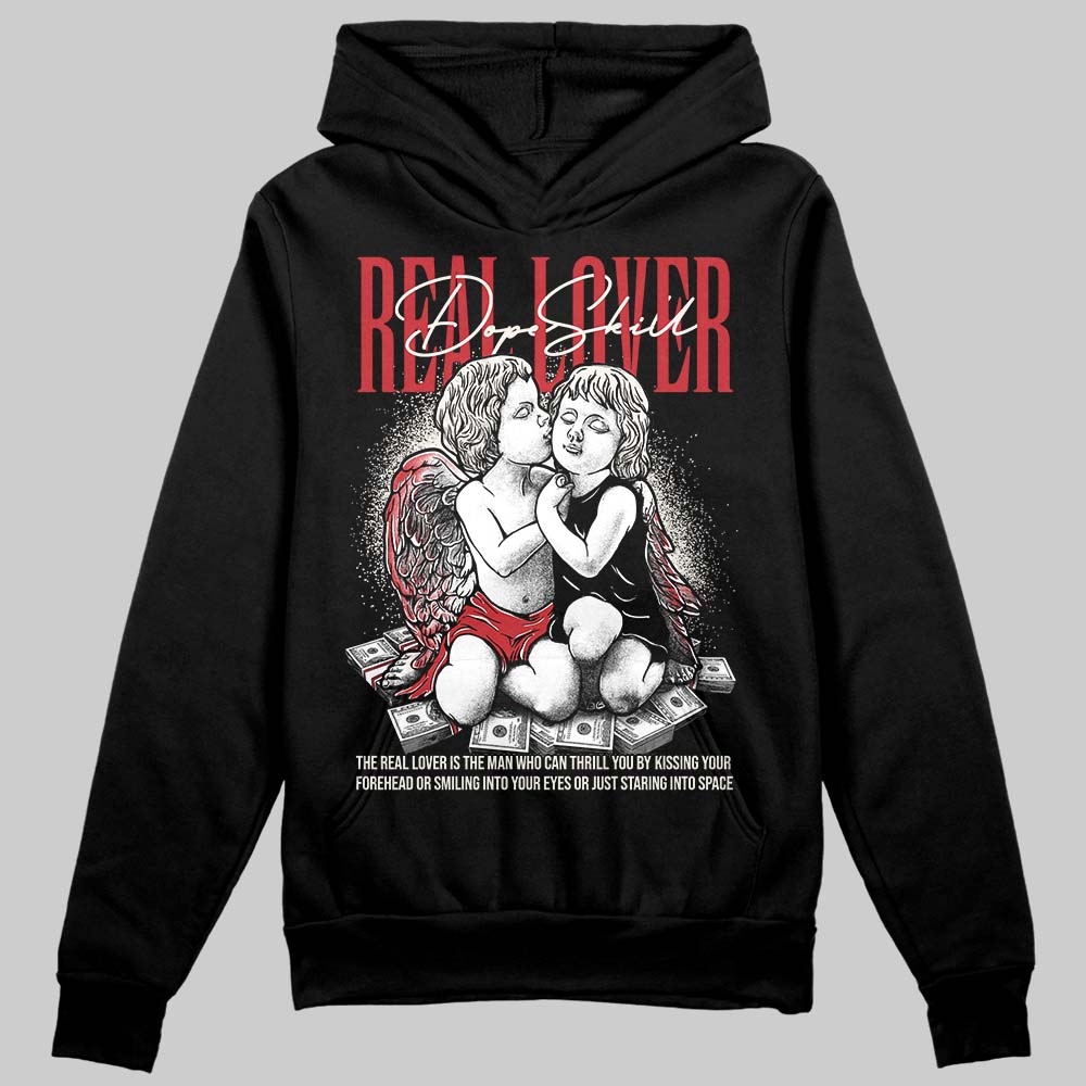 Jordan 4 “Flight Club” DopeSkill Hoodie Sweatshirt Real Lover Graphic Streetwear - Black