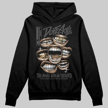 Jordan 4 “Black Cat” (2025) DopeSkill Hoodie Sweatshirt The Mouth With No Droughts Graphic Streetwear - Black