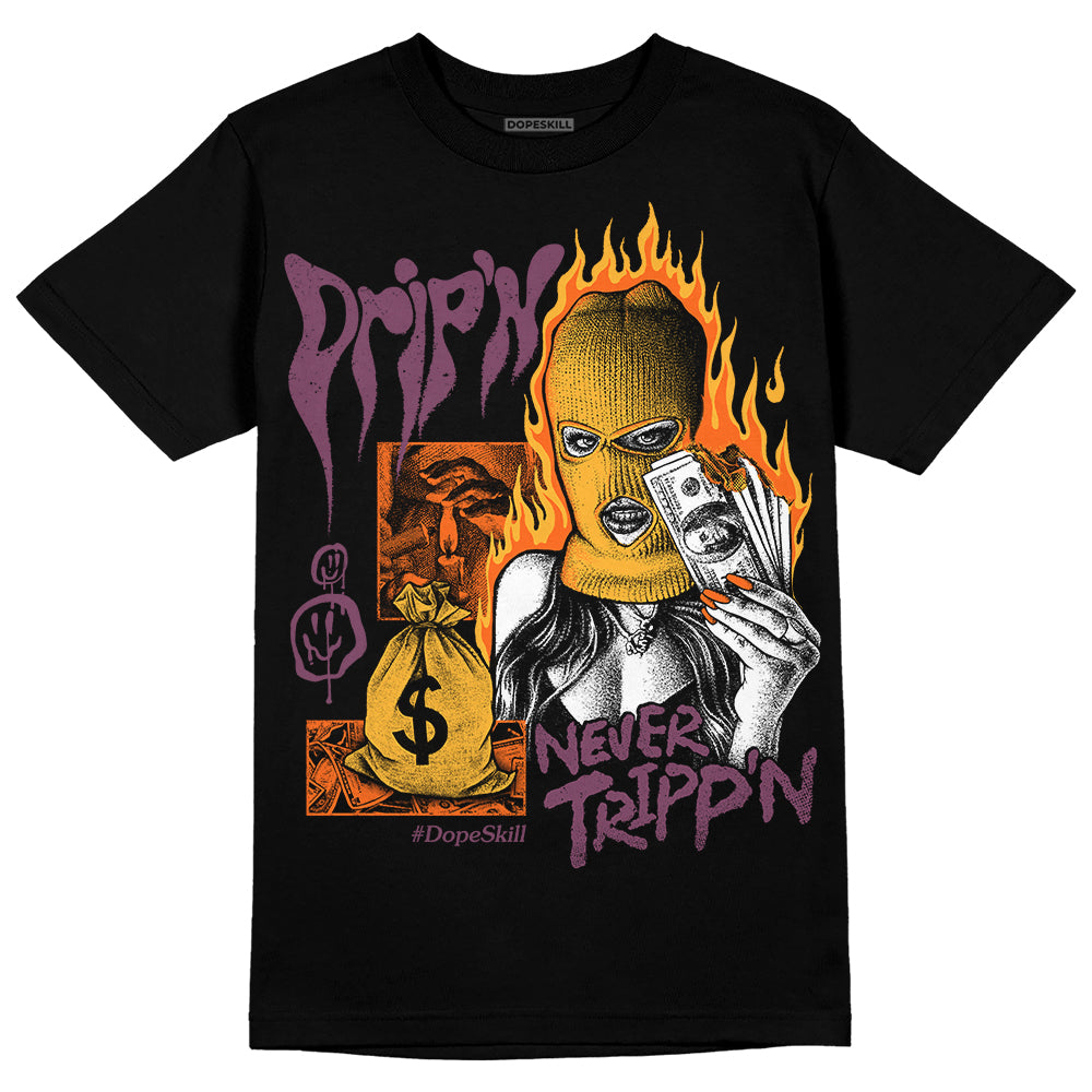 Jordan 1 Retro High OG Brotherhood DopeSkill T-Shirt Drip'n Never Tripp'n Graphic Streetwear - Black