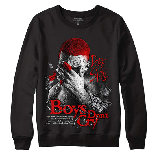 Jordan 2 Retro "Black Cement" DopeSkill Sweatshirt Boys Don't Cry Graphic Streetwear - Black