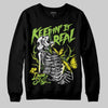 Neon Green Sneakers DopeSkill Sweatshirt Keepin' It Real Graphic Streetwear - Black