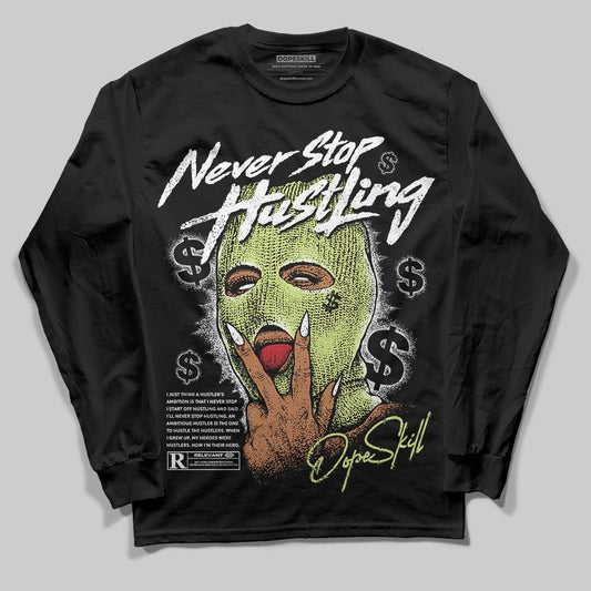 Jordan 11 “Inner Beast” DopeSkill Long Sleeve T-Shirt Never Stop Hustling Graphic Streetwear - Black