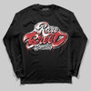 Jordan 5 Retro Fire Red Black Tongue (2025) DopeSkill Long Sleeve T-Shirt Rare Breed Type Graphic Streetwear - Black