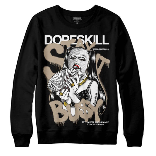 Jordan 1 High OG “Latte” DopeSkill Sweatshirt Stay It Busy Graphic Streetwear - Black