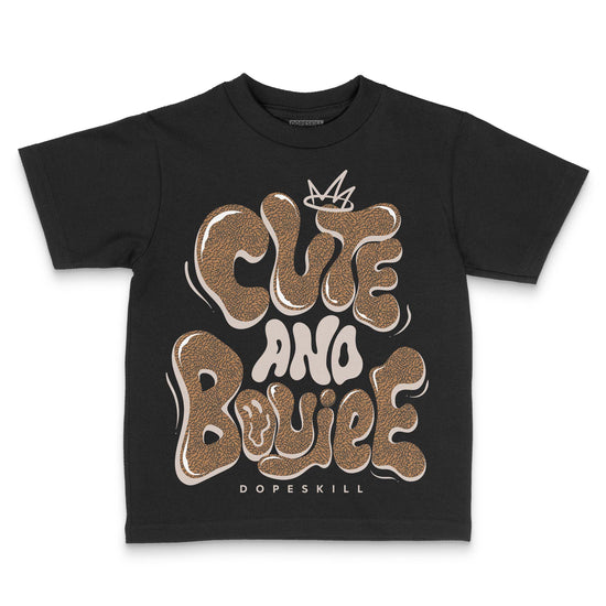 Jordan 3 Retro Palomino DopeSkill Toddler Kids T-shirt Cute and Boujee Graphic Streetwear - black