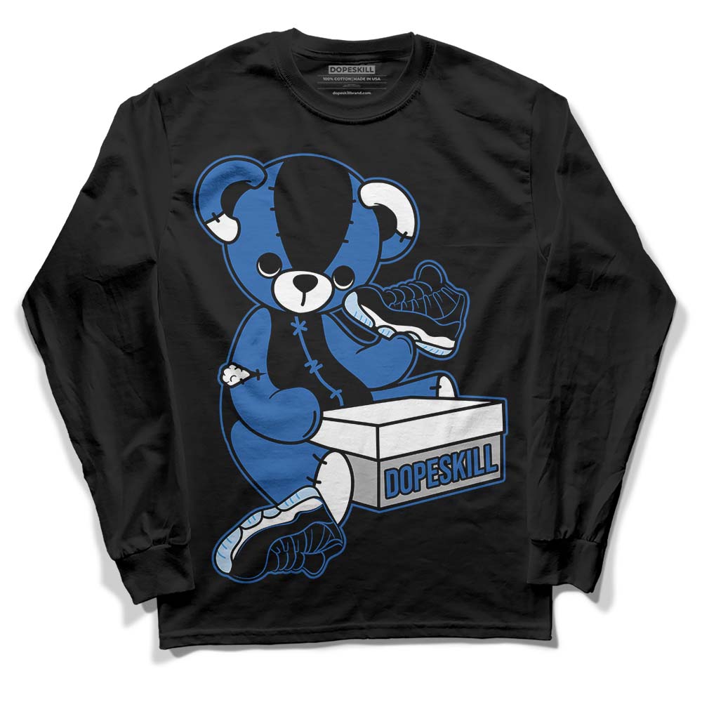 Jordan 11 Low “Space Jam” DopeSkill Long Sleeve T-Shirt Sneakerhead BEAR Graphic Streetwear - black