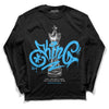 Jordan 2 Low "University Blue" DopeSkill Long Sleeve T-Shirt King Chess Graphic Streetwear - Black