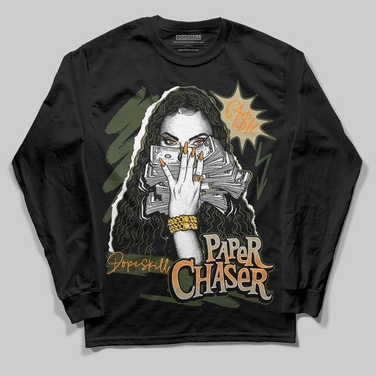 Olive Sneakers DopeSkill Long Sleeve T-Shirt NPC Graphic Streetwear - Black