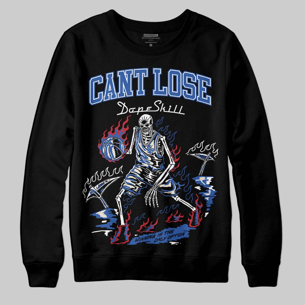 Jordan 1 Low Travis Scott x Fragment DopeSkill Sweatshirt Cant Lose Graphic Streetwear - Black