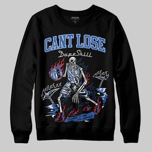 Jordan 1 Low Travis Scott x Fragment DopeSkill Sweatshirt Cant Lose Graphic Streetwear - Black