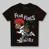 Grey Sneakers DopeSkill Toddler Kids T-shirt Fear Fuels The Hustle Graphic Streetwear - black