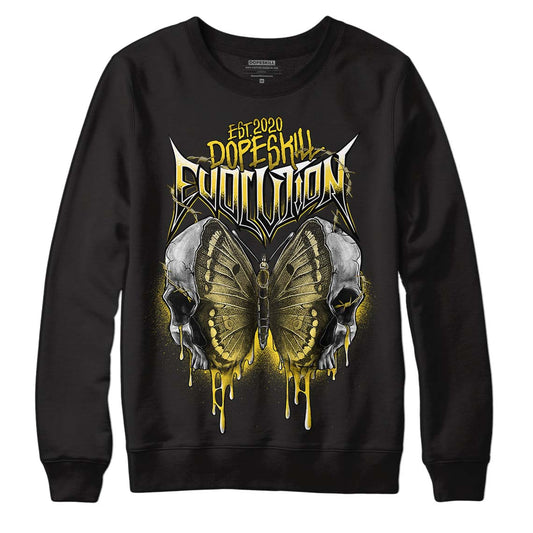 Jordan 4 Tour Yellow Thunder DopeSkill Sweatshirt DopeSkill Evolution Graphic Streetwear - Black