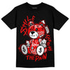 Jordan 12 “Cherry” DopeSkill T-Shirt Smile Through The Pain Graphic Streetwear - Black