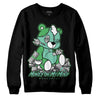 Jordan 1 High OG Green Glow DopeSkill Sweatshirt MOMM Bear Graphic Streetwear - Black