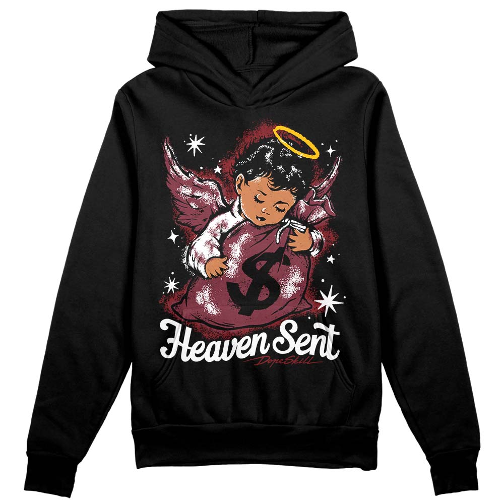 Jordan 1 Retro High OG “Team Red” DopeSkill Hoodie Sweatshirt Heaven Sent Graphic Streetwear - Black