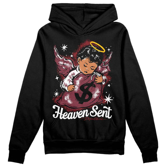 Jordan 1 Retro High OG “Team Red” DopeSkill Hoodie Sweatshirt Heaven Sent Graphic Streetwear - Black